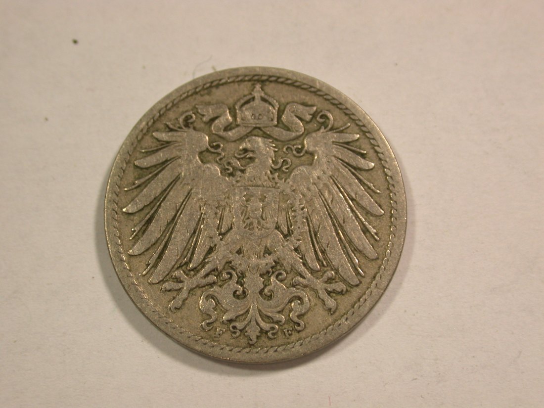  C01 KR 10 Pfennig 1896 F in f.ss  Orginalbilder   