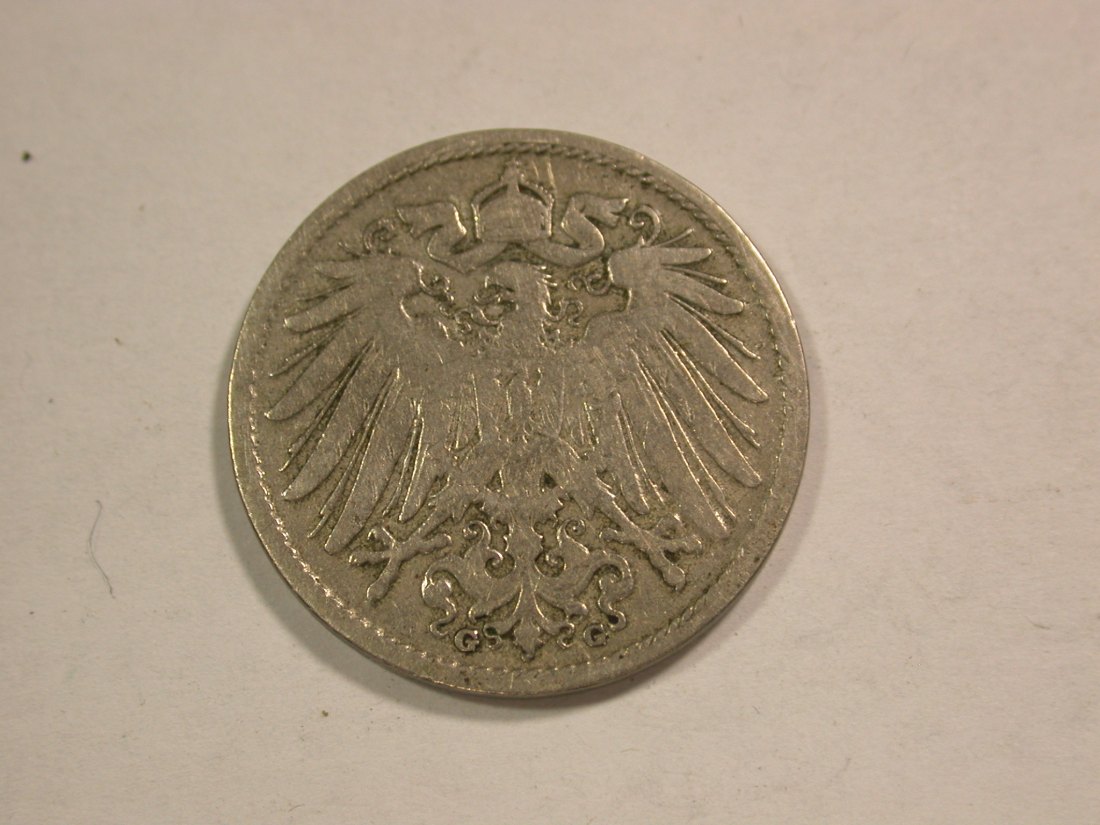  C01 KR 10 Pfennig 1897 G in f.ss  Orginalbilder   