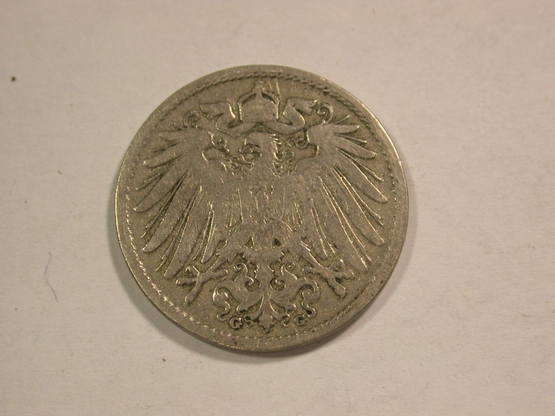  C01 KR 10 Pfennig 1897 G in f.ss  Orginalbilder   