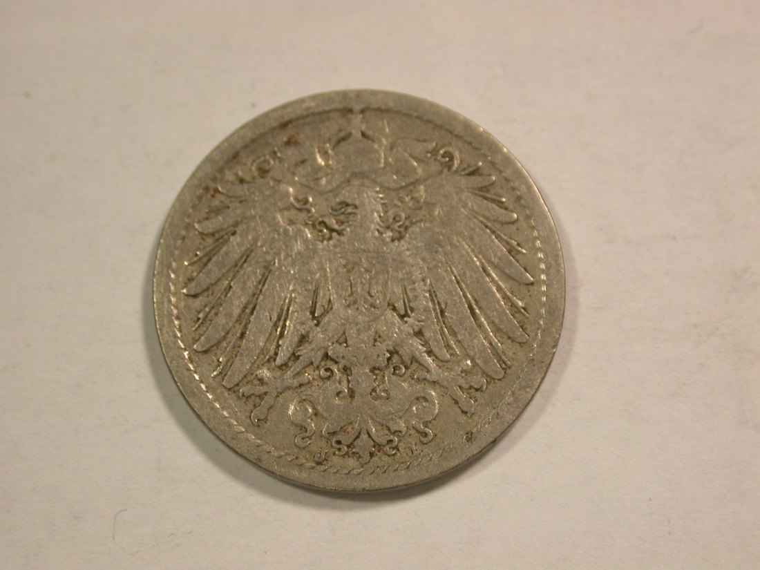  C01 KR 10 Pfennig 1898 J in f.ss  Orginalbilder   