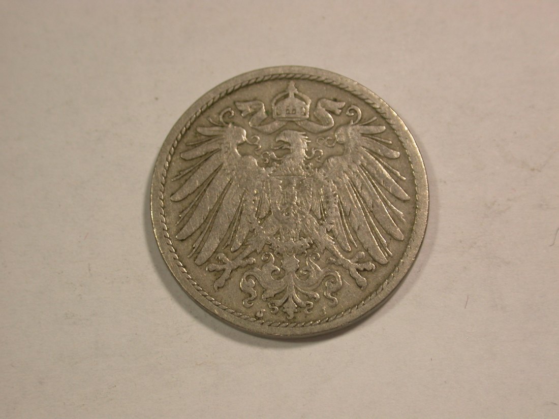  C01 KR 10 Pfennig 1902 J in ss Orginalbilder   