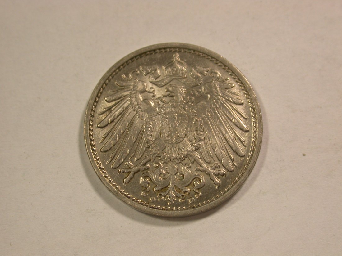  C01 KR 10 Pfennig  1915 D in vz-st   Orginalbilder   