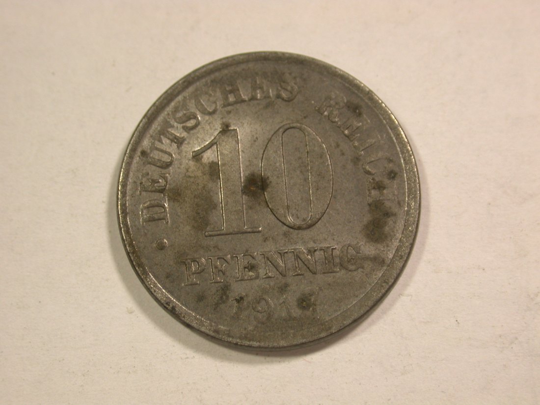 C01 KR 10 Pfennig 1917 D, fleckig sonst vz-st Orginalbilder