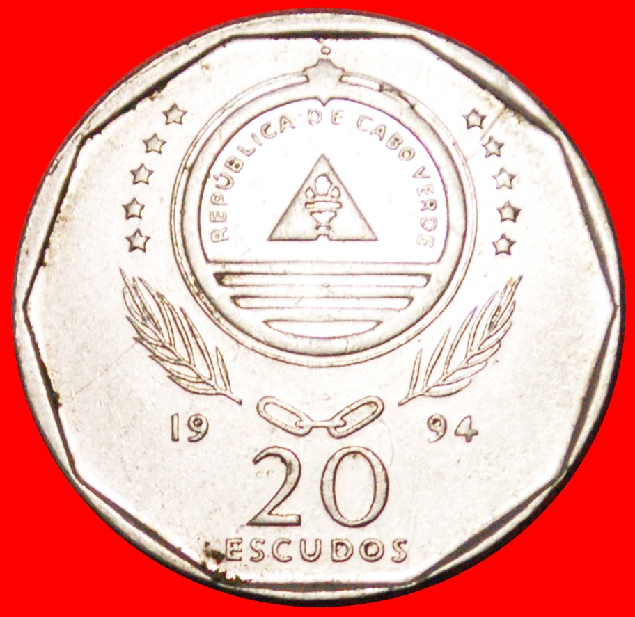  √ SHIP: CAPE VERDE ★ 20 ESCUDOS 1994! LOW START ★ NO RESERVE!   