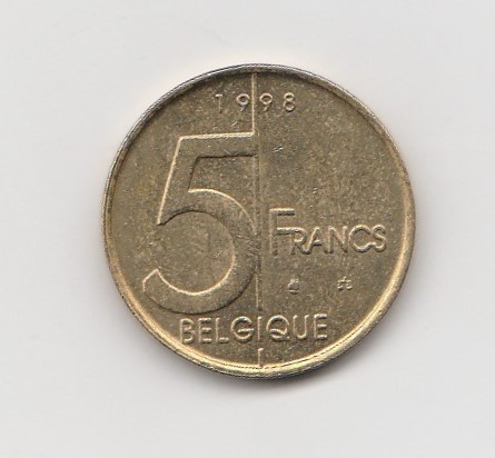  5 Francs Belgique 1998 (I111)   