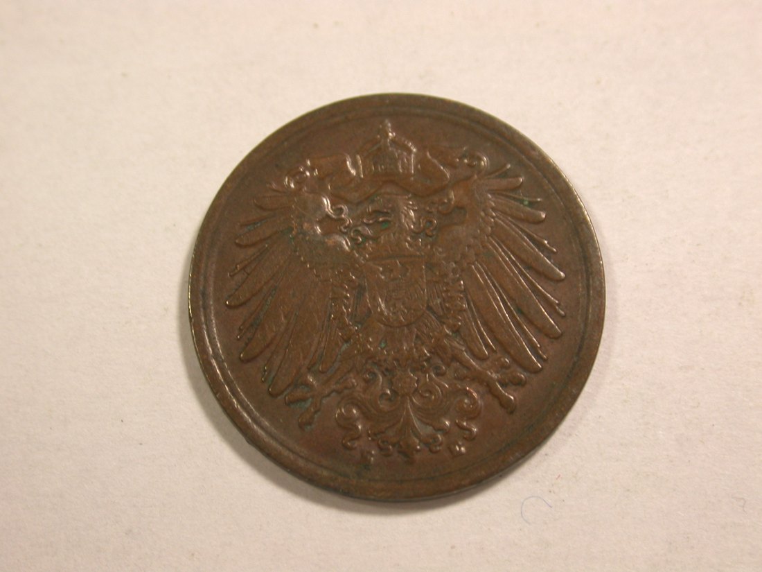  C02 KR 1 Pfennig 1902 E in ss Orginalbilder   