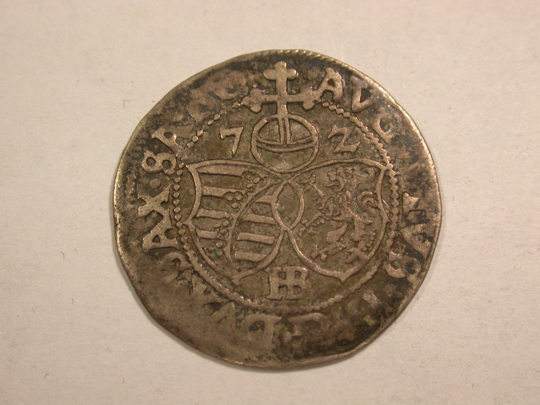 C02 Sachsen Groschen 1/24 Taler 1572 Dresden in sehr schön !! Orginalbilder