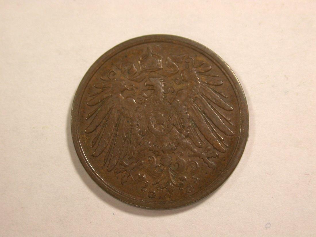  C02 KR 2 Pfennig 1905 G in sehr schön  Orginalbilder   