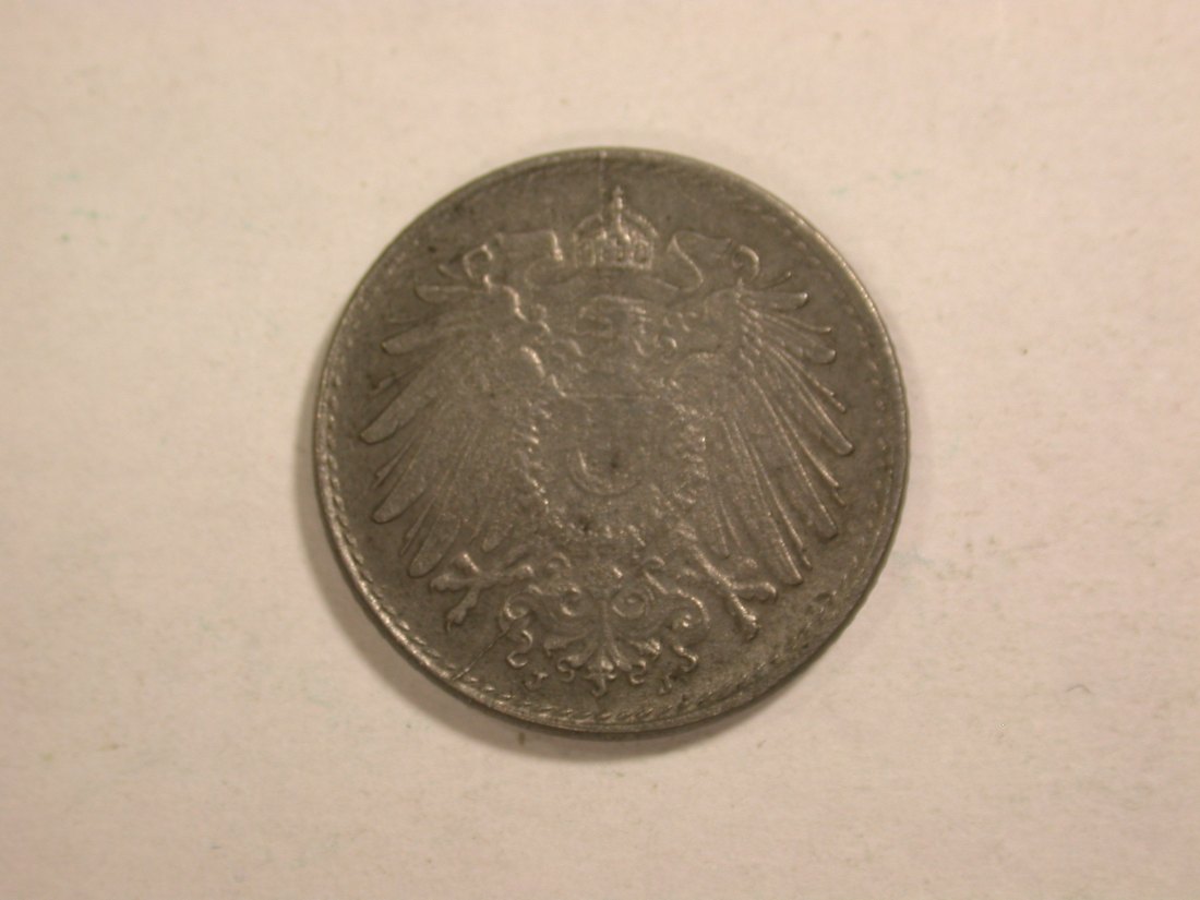  C02 KR 5 Pfennig 1921 J in vz-st    Ersatzmünze   Orginalbilder   