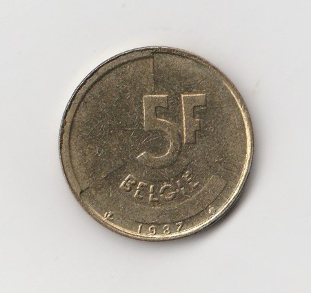  5 Francs Belgie 1987  (I115)   