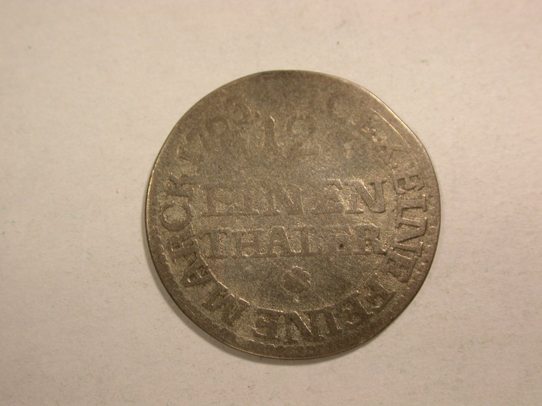 C03 Sachsen Silber 1/12 Taler 1763 in s-ss Orginalbilder