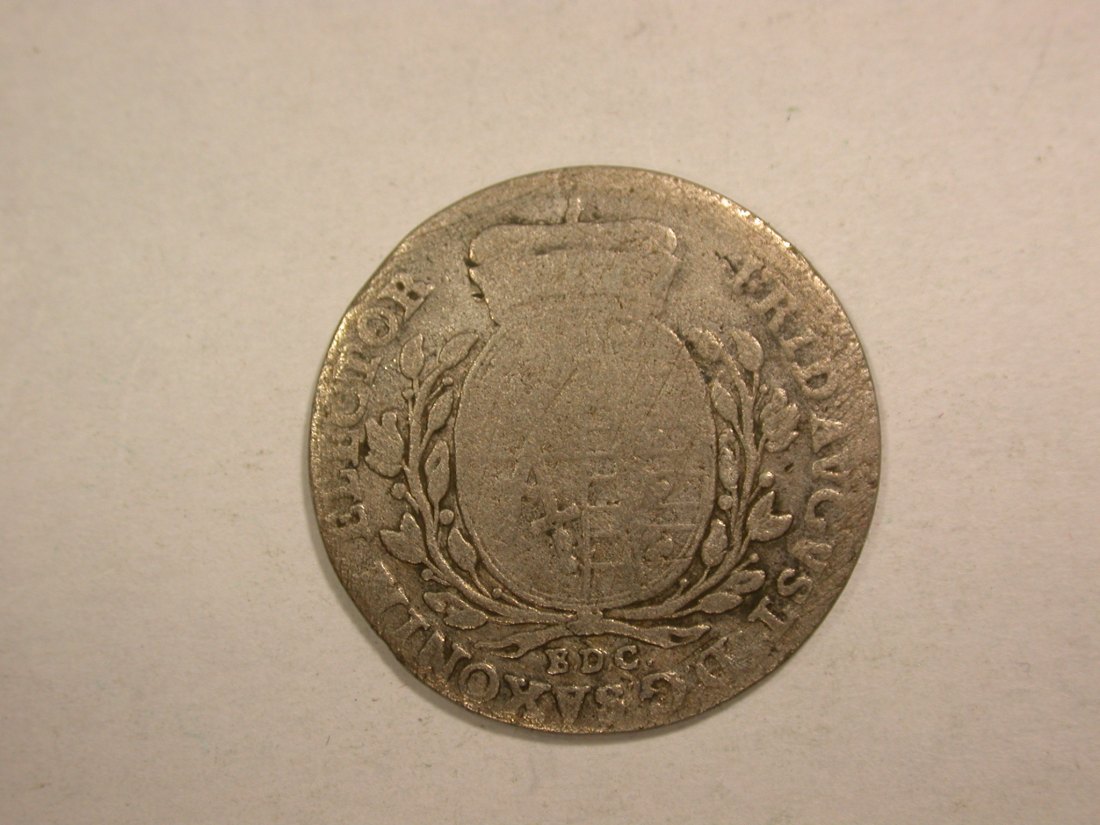  C03 Sachsen Silber 1/12 Taler 1764 in s-ss Orginalbilder   