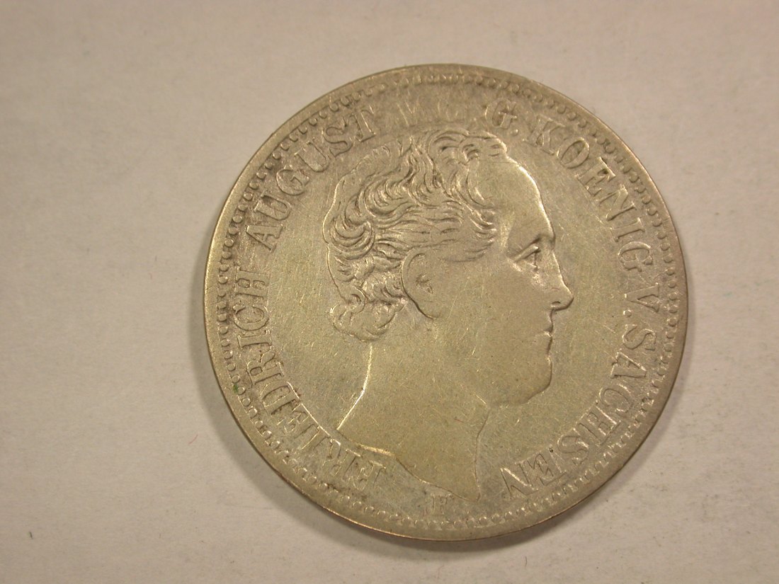  C03 Sachsen Silber 1/3 Taler 1853 in fast sehr schön   Orginalbilder   