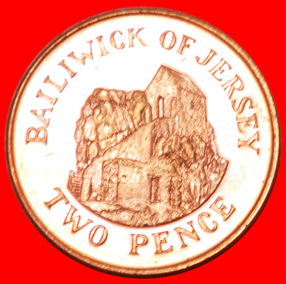  * GREAT BRITAIN ★ JERSEY ★ 2 PENCE 1992! UNC HERMITAGE! LOW START★ NO RESERVE!!!   