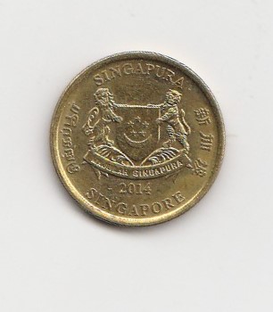  5 Cent Singapore 2014 (I144)   