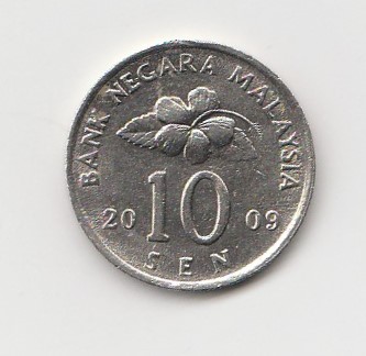  10 Sen Malaysia  2009 (I145)   