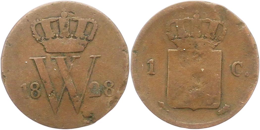  9507 Niederlande 1 Cent 1828   