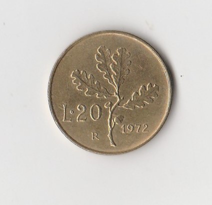  20 Lire Italien 1972  (I158)   