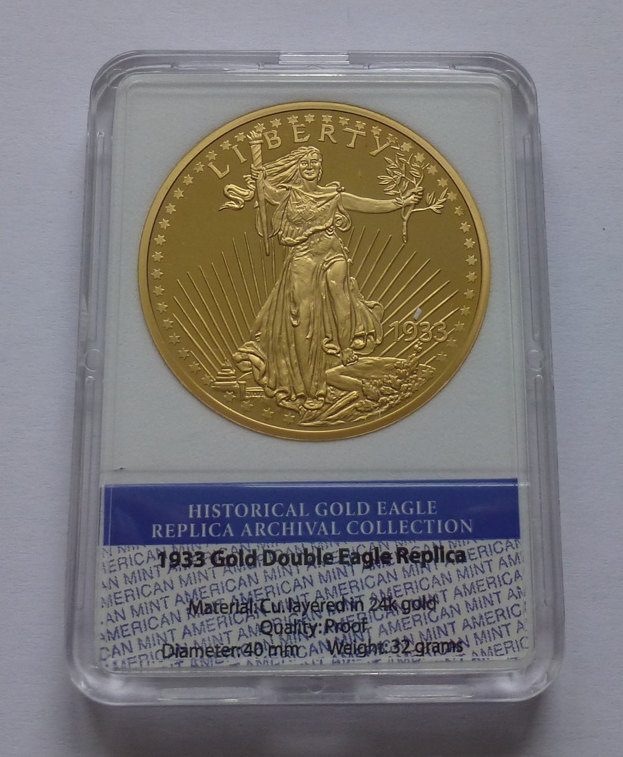  1933 Gold Double Eagle Replica   