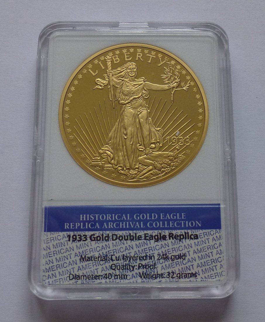 1933 Gold Double Eagle Replica