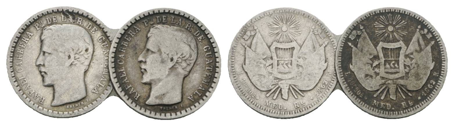  Guatemala, 1/2 Real, 1862   