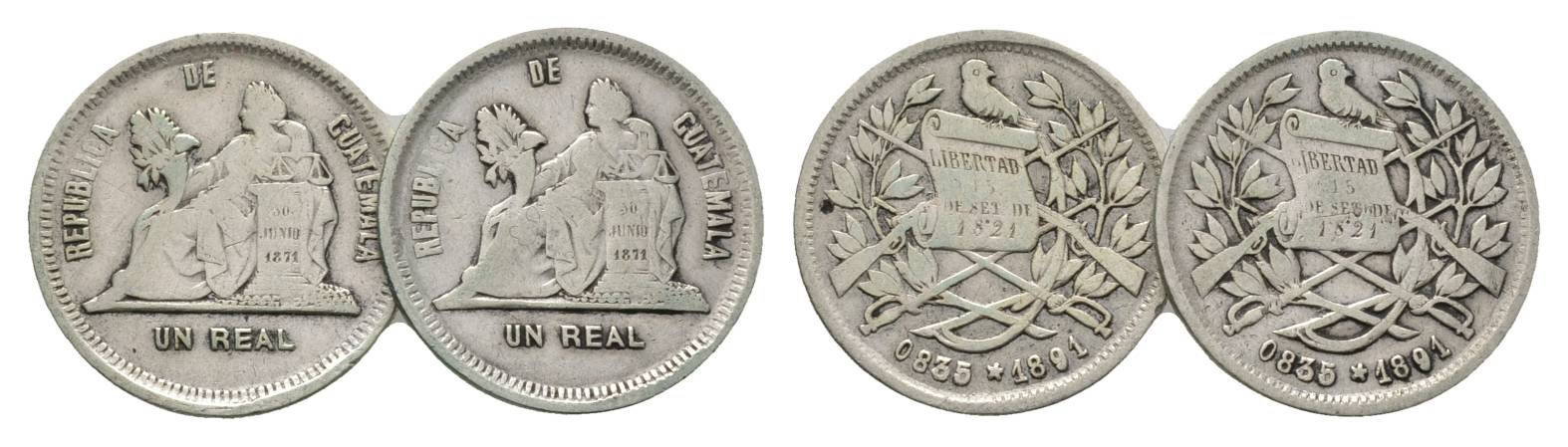  Guatemala, 1 Real, 1891   