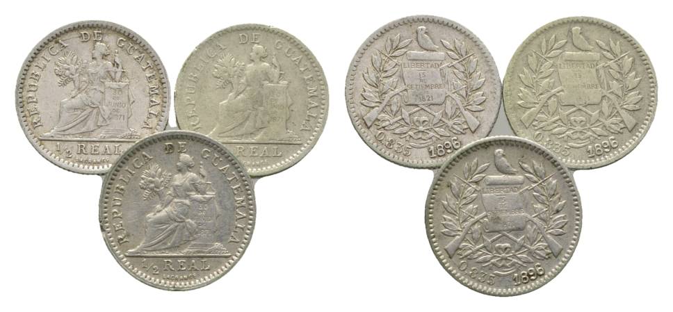  Guatemala, 1/2 Real 1896   