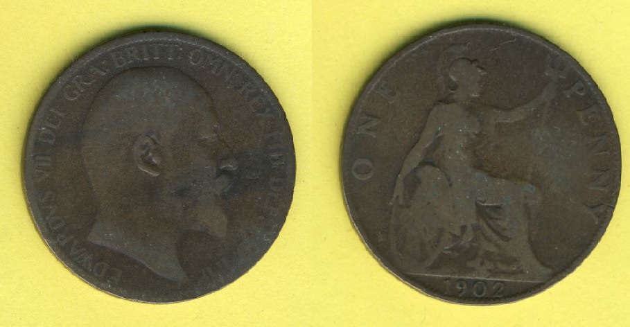  Großbritannien 1 Penny 1902   