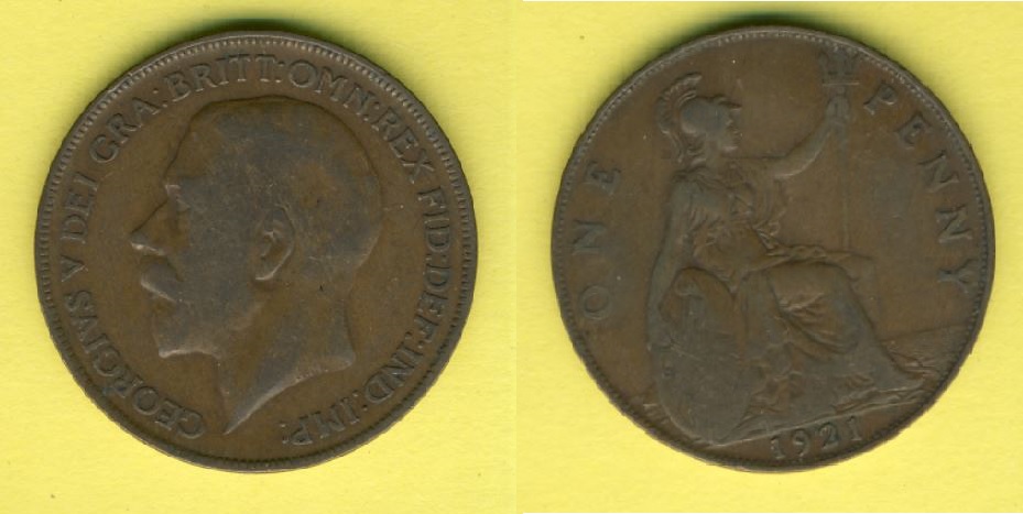  Großbritannien 1 Penny 1921   