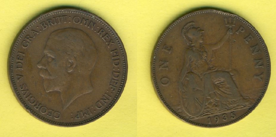  Großbritannien 1 Penny 1935   