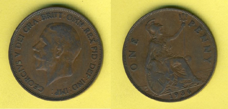  Großbritannien 1 Penny 1936   