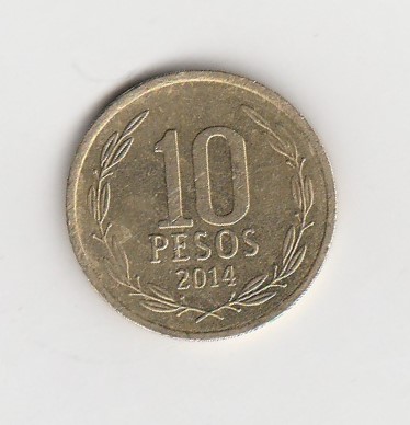  10 Pesos Chile 2014 (I201)   