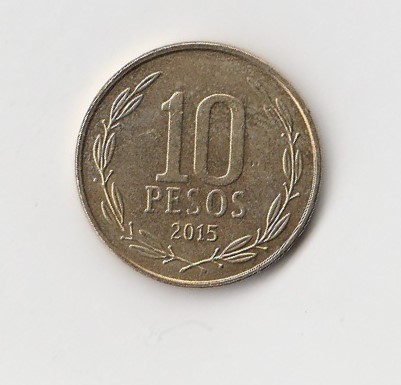  10 Pesos Chile 2015 (I202)   