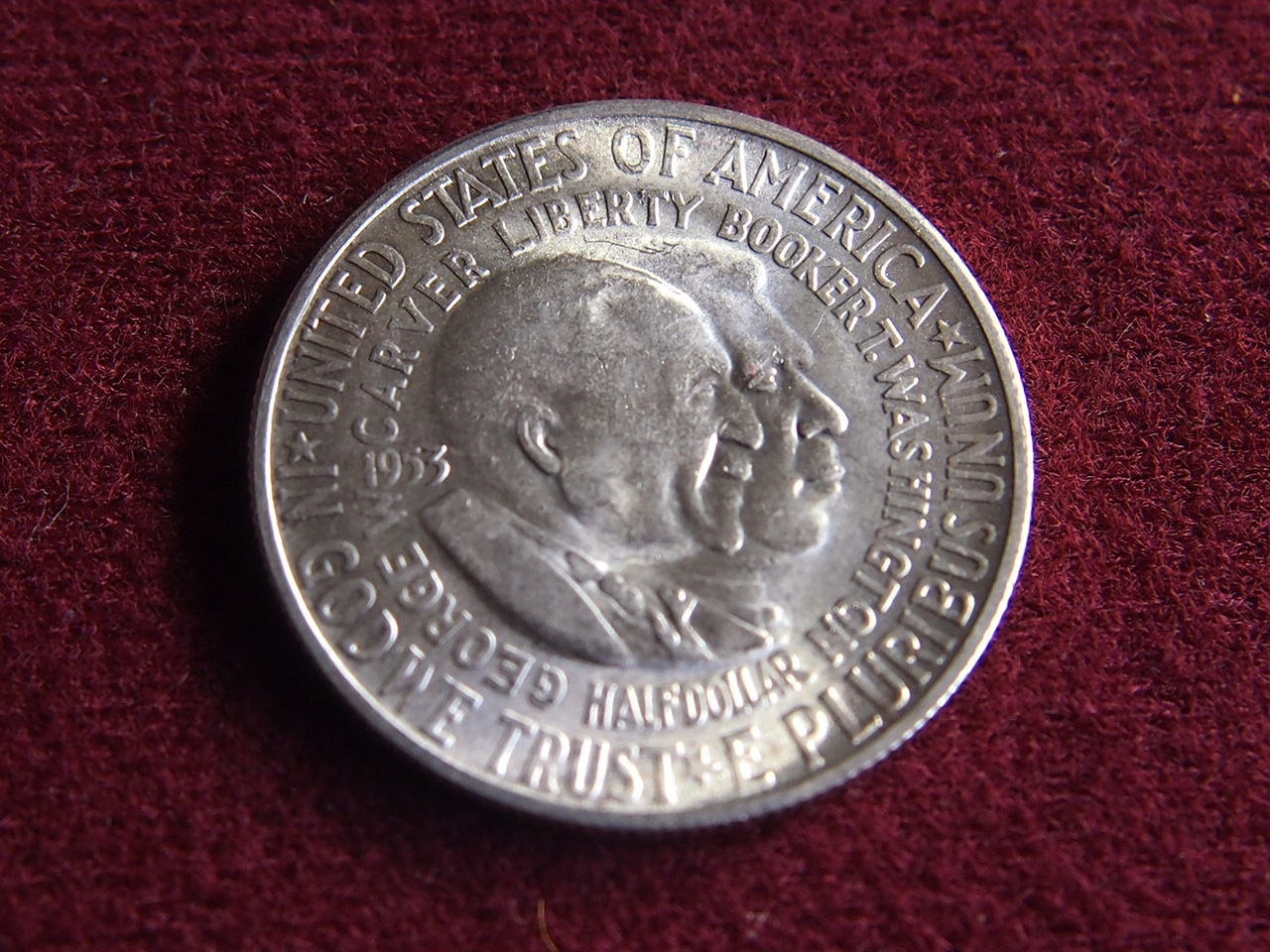 USA 1/2 Dollar 1953 Washington Silbermünze ST