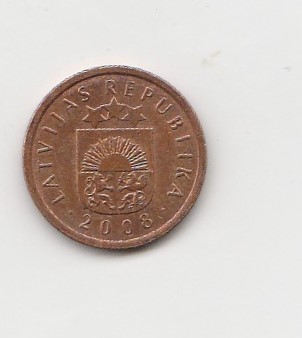 1 Santims Lettland 2008 (I208)