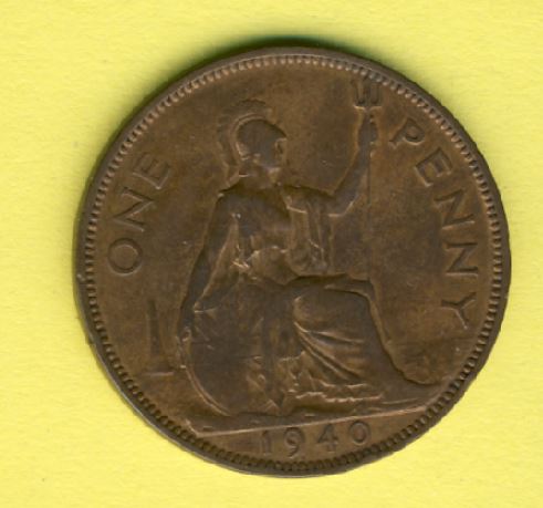  Großbritannien 1 Penny 1940   