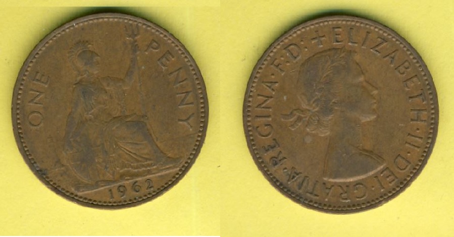  Großbritannien 1 Penny 1962   