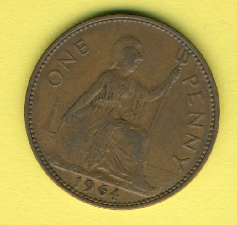  Großbritannien 1 Penny 1964   