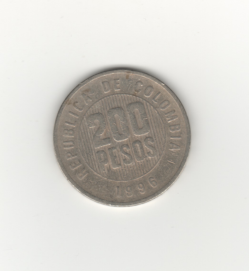  Kolumbien 200 Pesos 1996   