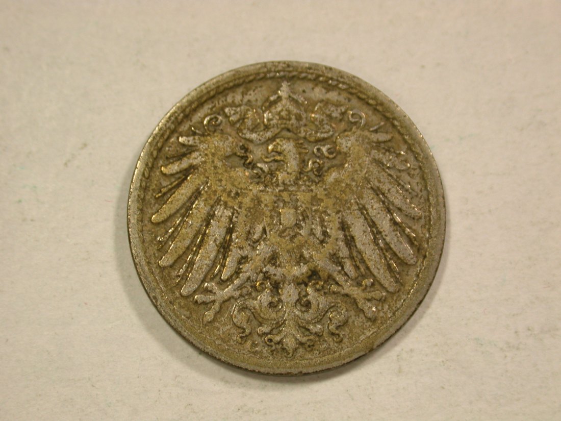  C04 KR  5 Pfennig 1895 G in ss   Originalbilder   