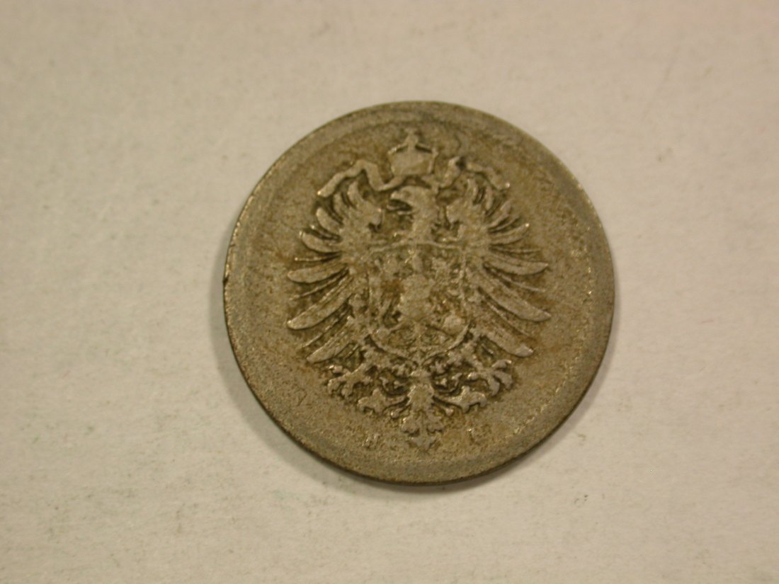  C04 KR  5 Pfennig 1876 H in f.schön  Originalbilder   