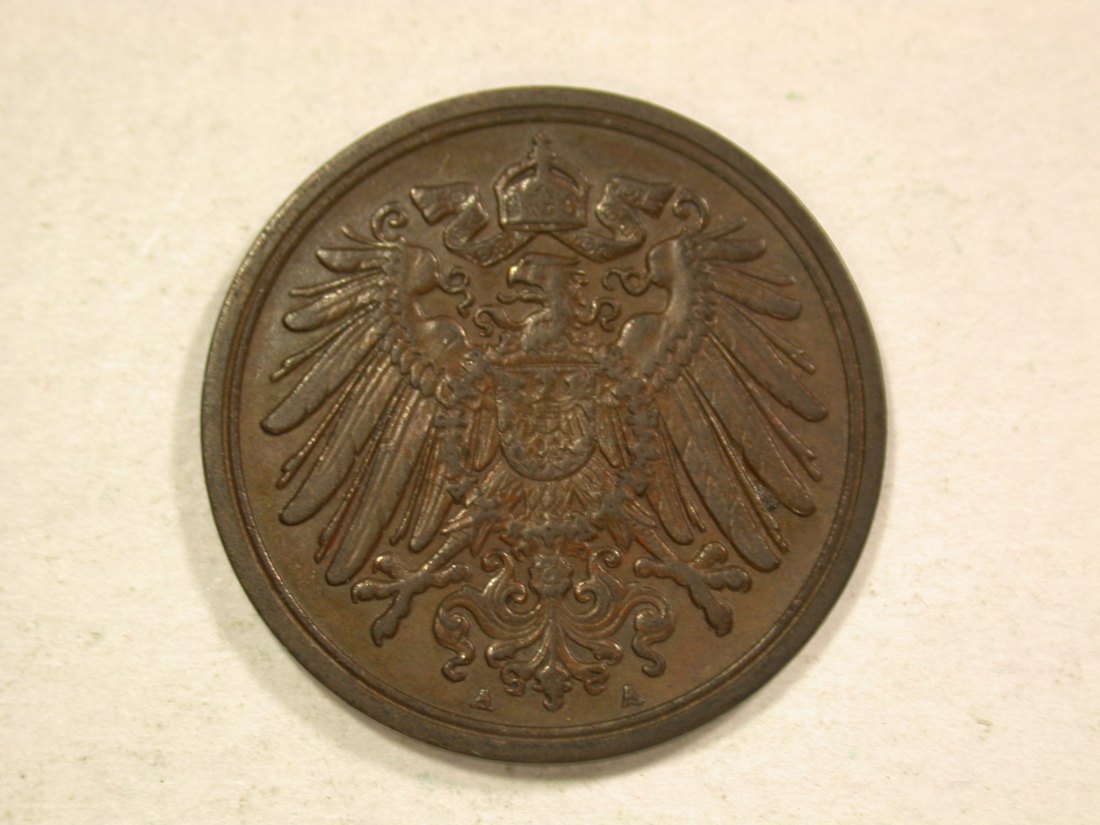  C04 KR  1 Pfennig  1895 A in vz-st  Originalbilder   