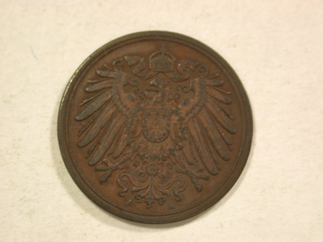  C04 KR  1 Pfennig  1897 A in ss-vz/f.vz Originalbilder   