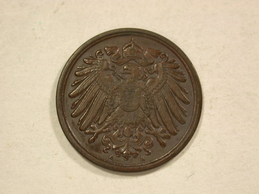  C04 KR  1 Pfennig  1899 A in vz  Originalbilder   