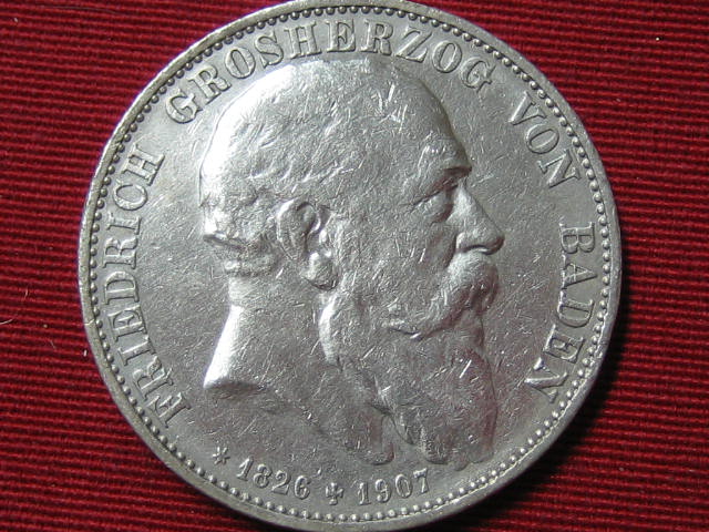 KR 5 Mark Baden 1907 G Auf den Tod