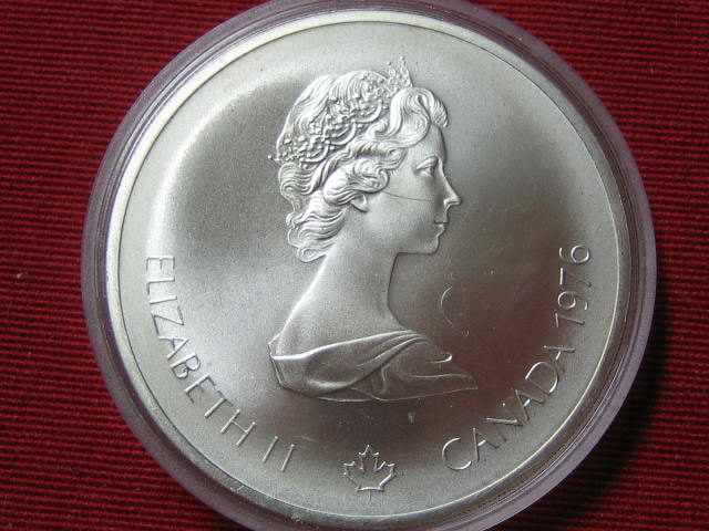  Kanada 10 Dollar Olympia Montreal 1976 Silber   