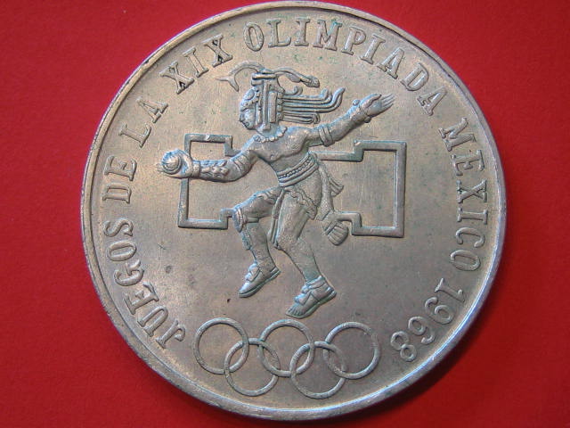 Mexico 25 Pesos 1968 Silber   