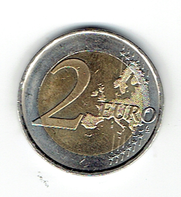  2 Euro Spanien 2015 (Europaflagge)(g1115)   