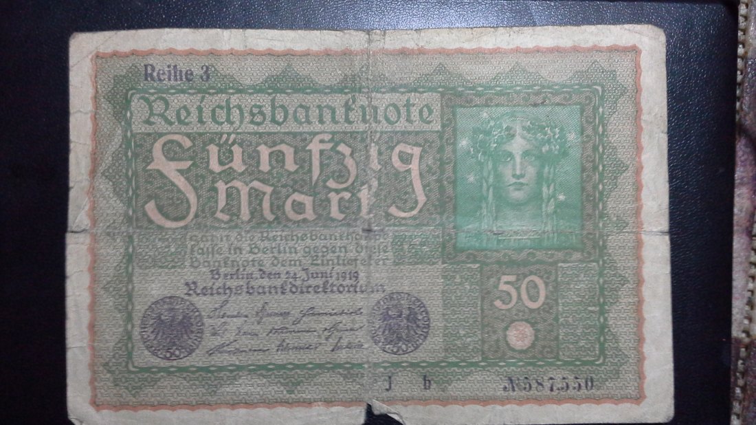  50 Mark  Deutsches Reich ( 24.6.1919) (g999)   