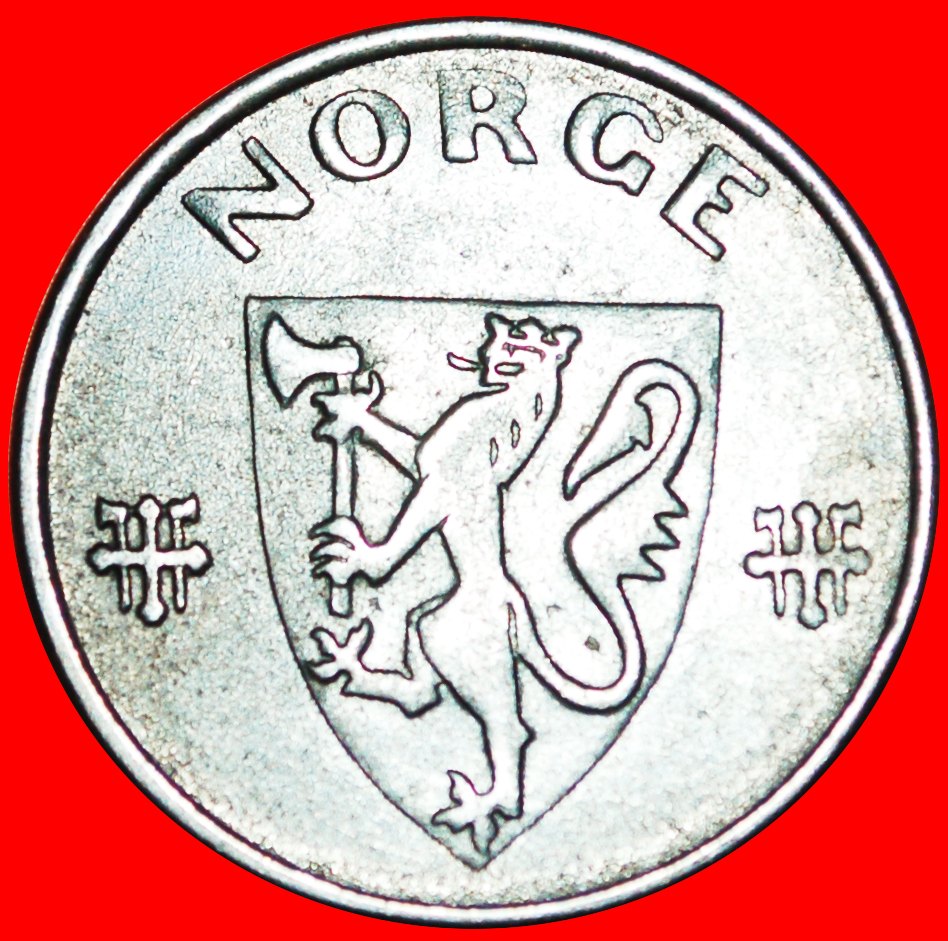 √ DEUTSCHLAND (1941-1945): NORWEGEN ★ 5 OERE 1944! Haakon VII (1905-1957)